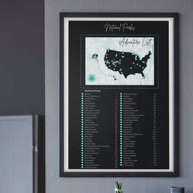 POSTER - National Parks Adventure List